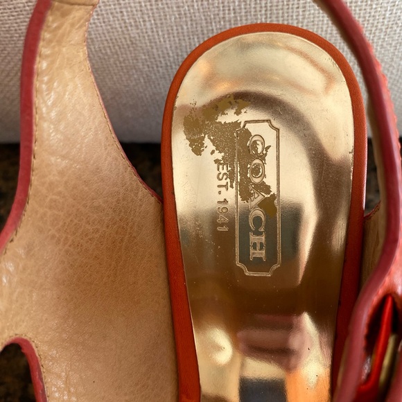 Coach open toe platform sandal - size 6 - Picture 8 of 8